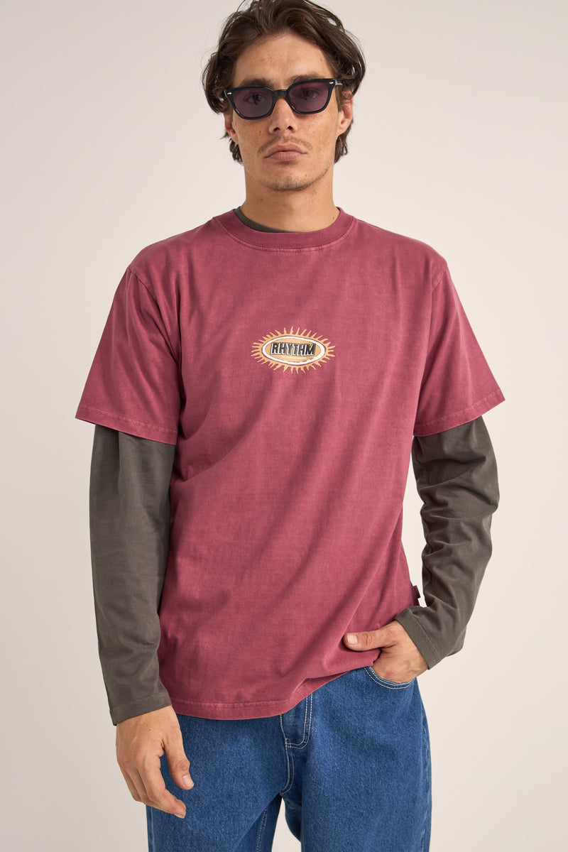 Ellipse Sun SS T-Shirt Vintage Red