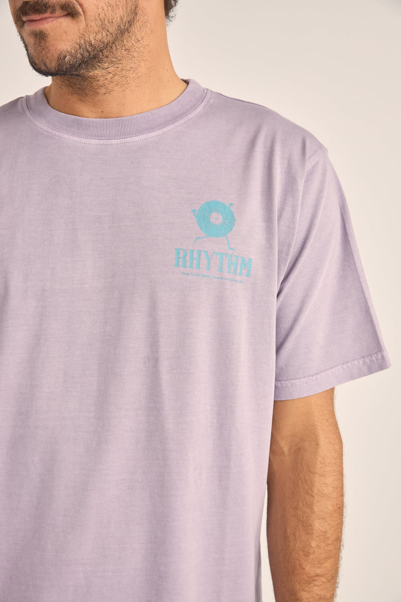 Record Vintage Ss T-Shirt Plum