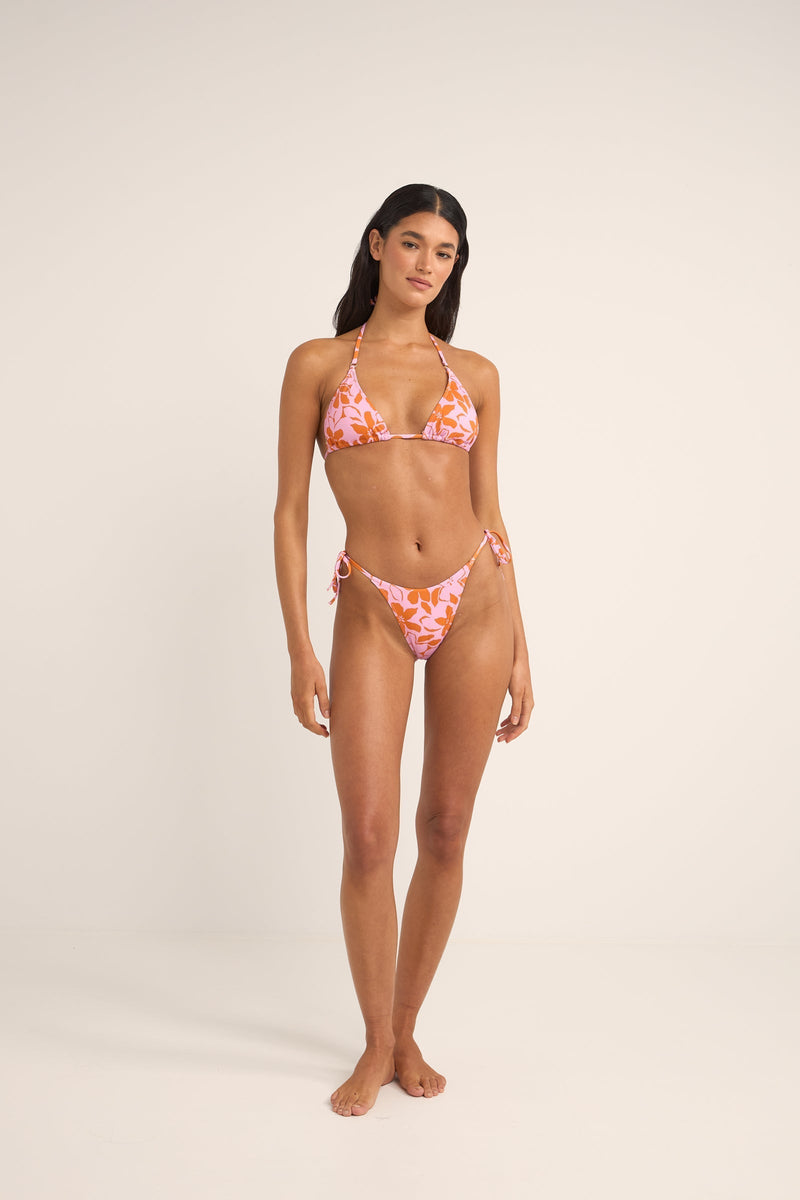 Bora Bora Floral Slide Tri Top Pink