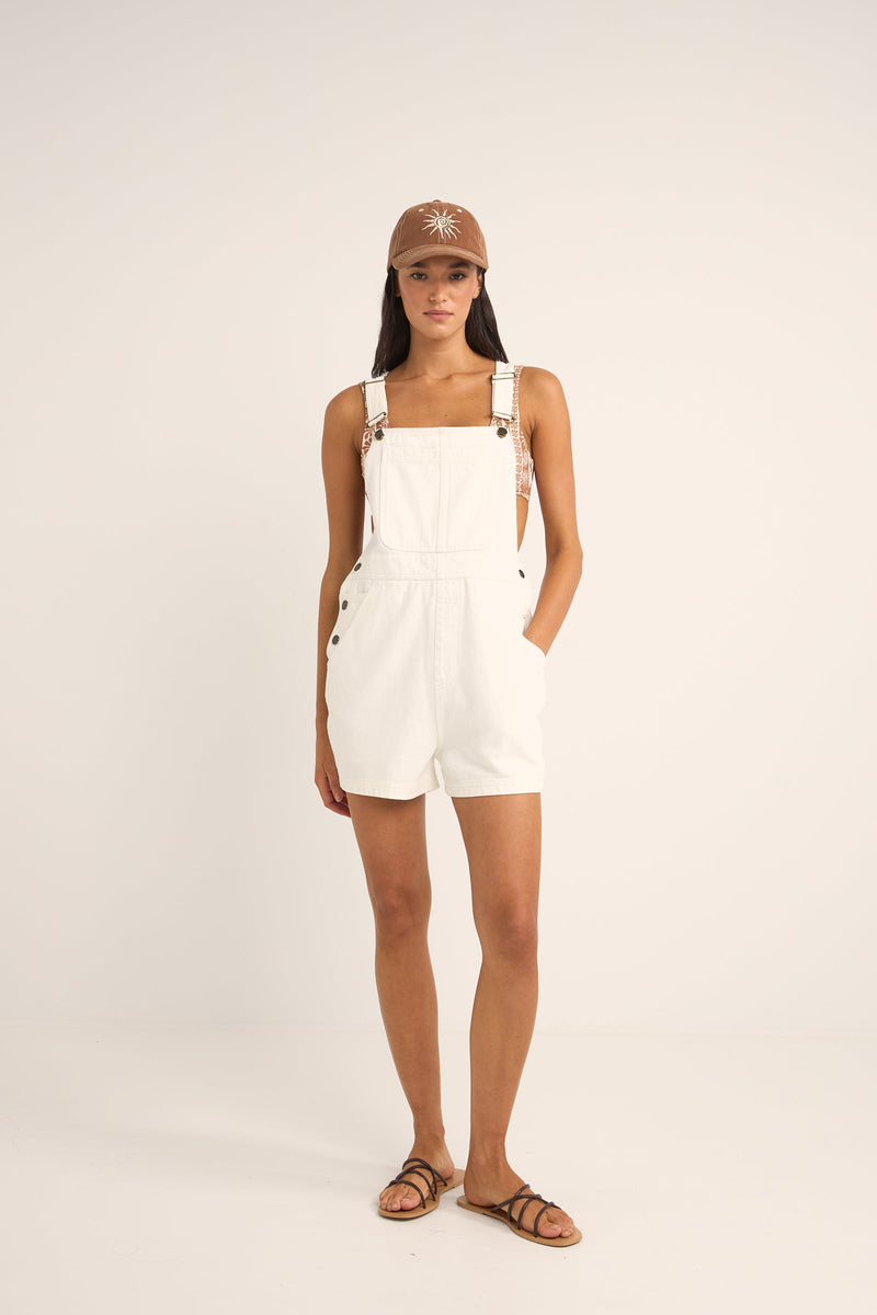 Tides Short Overall White