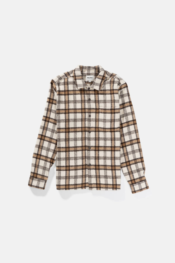 Albert Check LS Shirt Natural