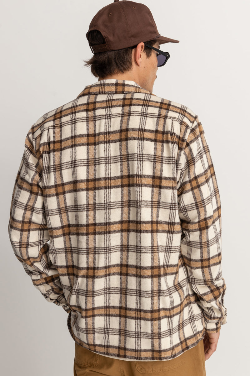 Albert Check LS Shirt Natural