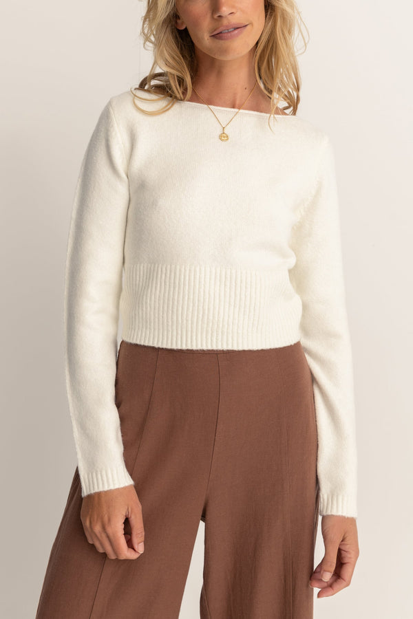 Chloe Knit Sweater White