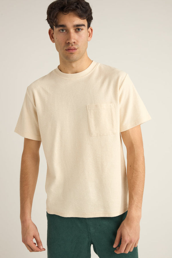 Vintage Terry Ss T-Shirt Natural