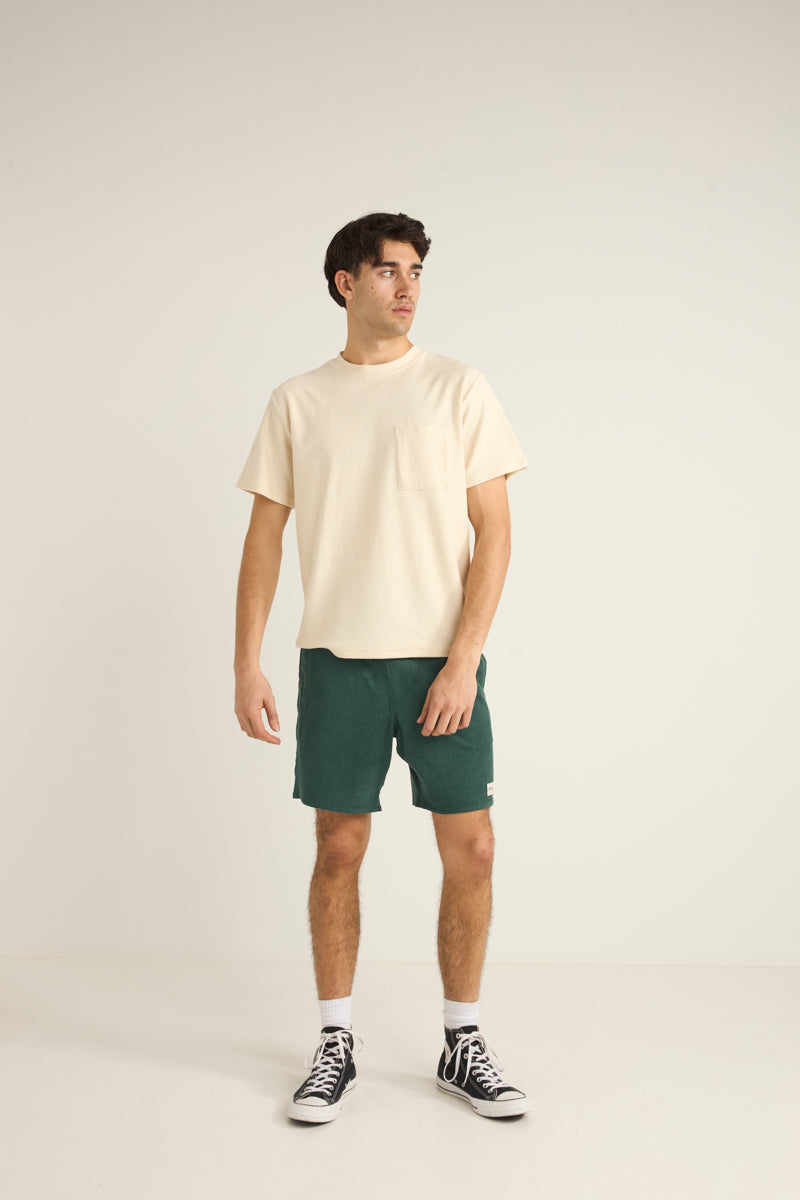 Vintage Terry Ss T-Shirt Natural