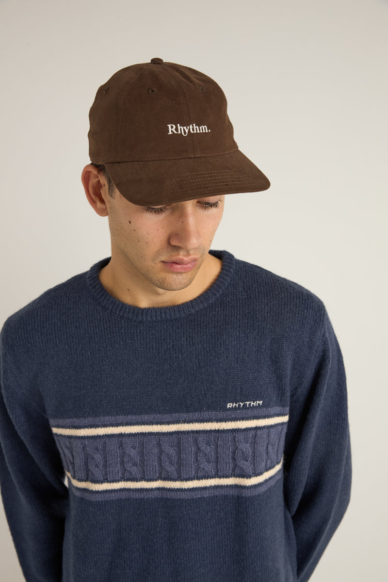 Essential Brushed Twill Cap Vintage Brown