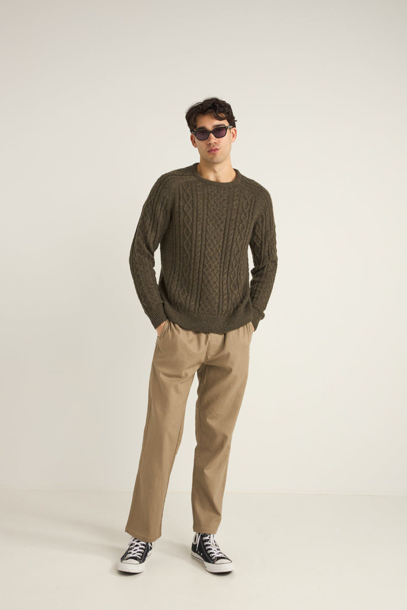 Mohair Fishermans Knit Fatigue