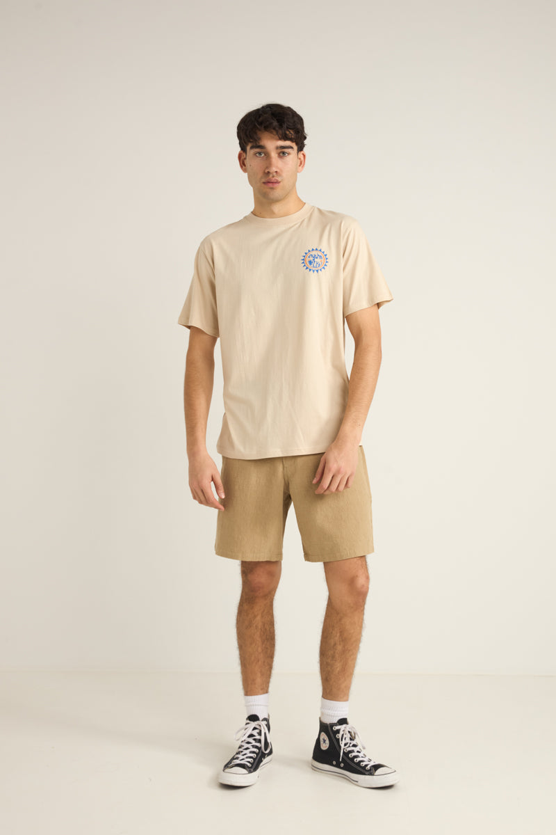 Essential Textured Linen Short Sand