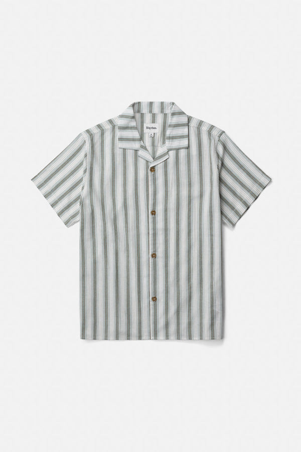 Vacation Stripe Ss Shirt Fern