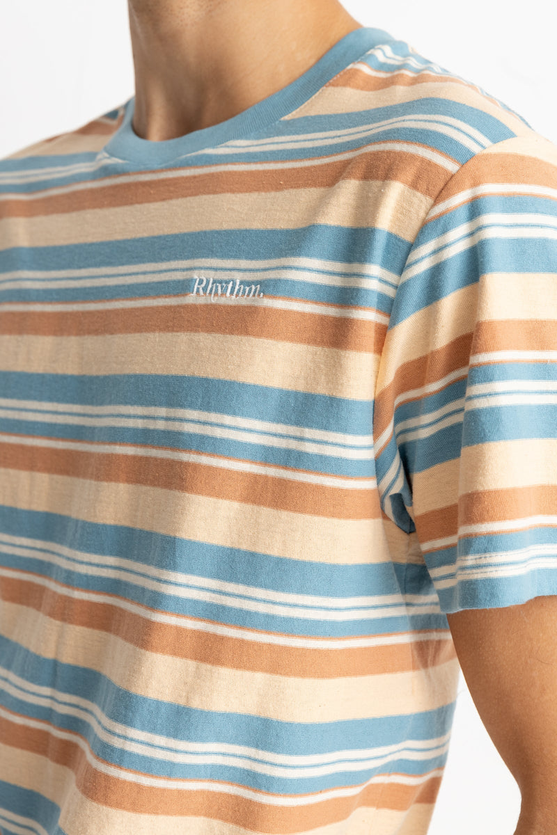 Everyday Stripe Ss T-Shirt Mineral Blue