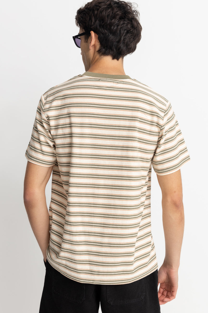 Vintage Stripe Ss T-Shirt Natural