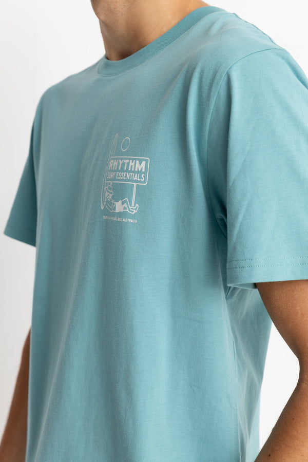 Lull Ss T-Shirt Mineral Blue