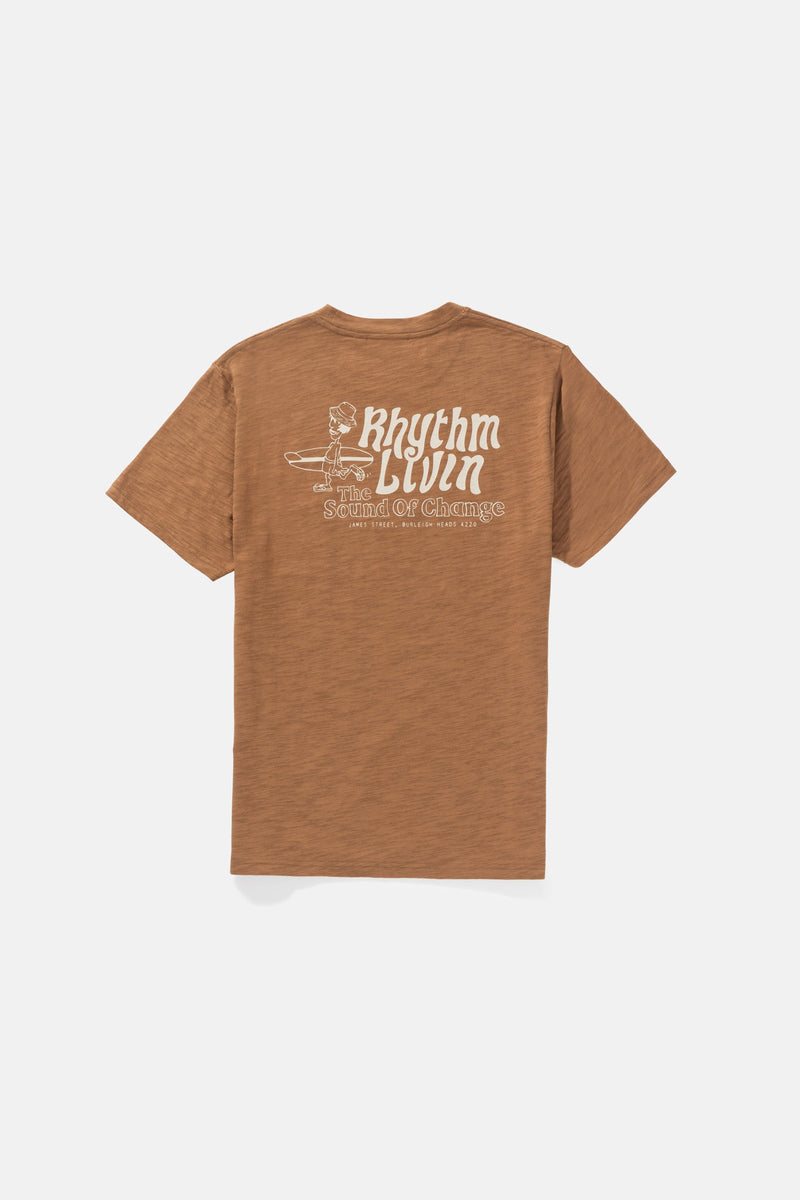 Livin Slub Ss T-Shirt Almond