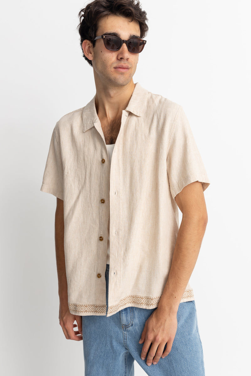 Trim Ss Shirt Natural