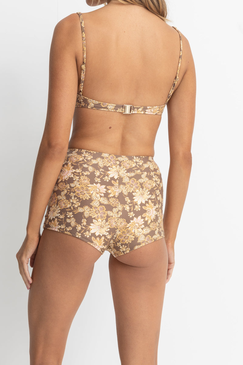 Arcadia Paisley Surf Short Chocolate