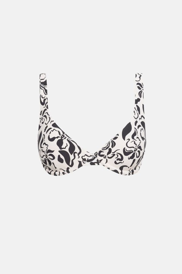 Sundance Floral Underwire Top Natural