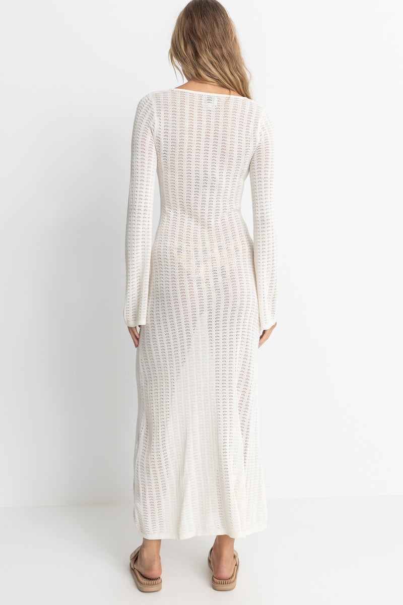 Georgia Knit Maxi Dress White