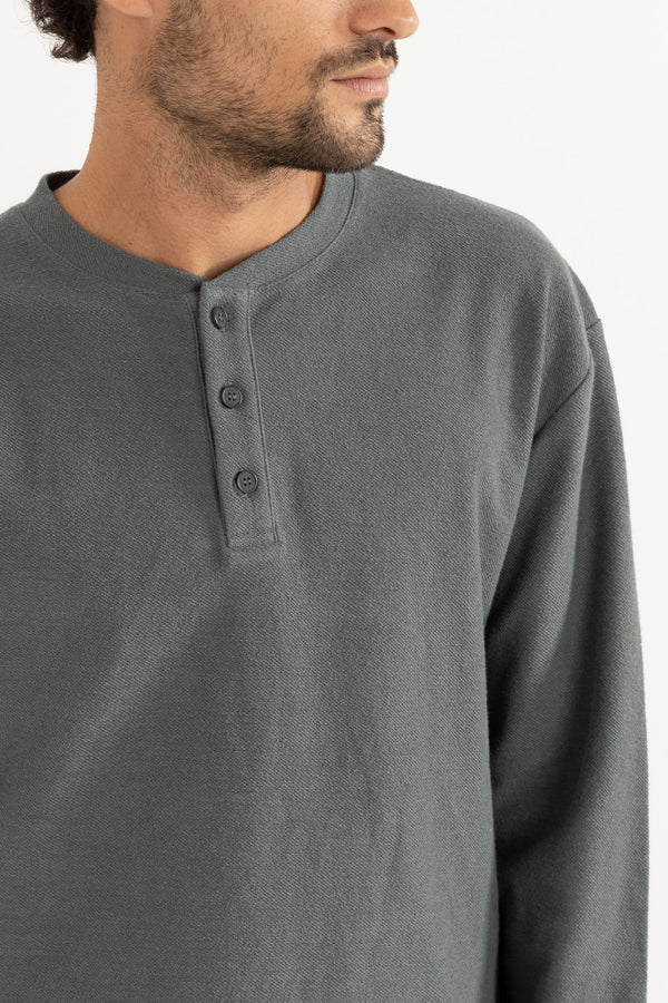 Vintage Terry Ls Henley