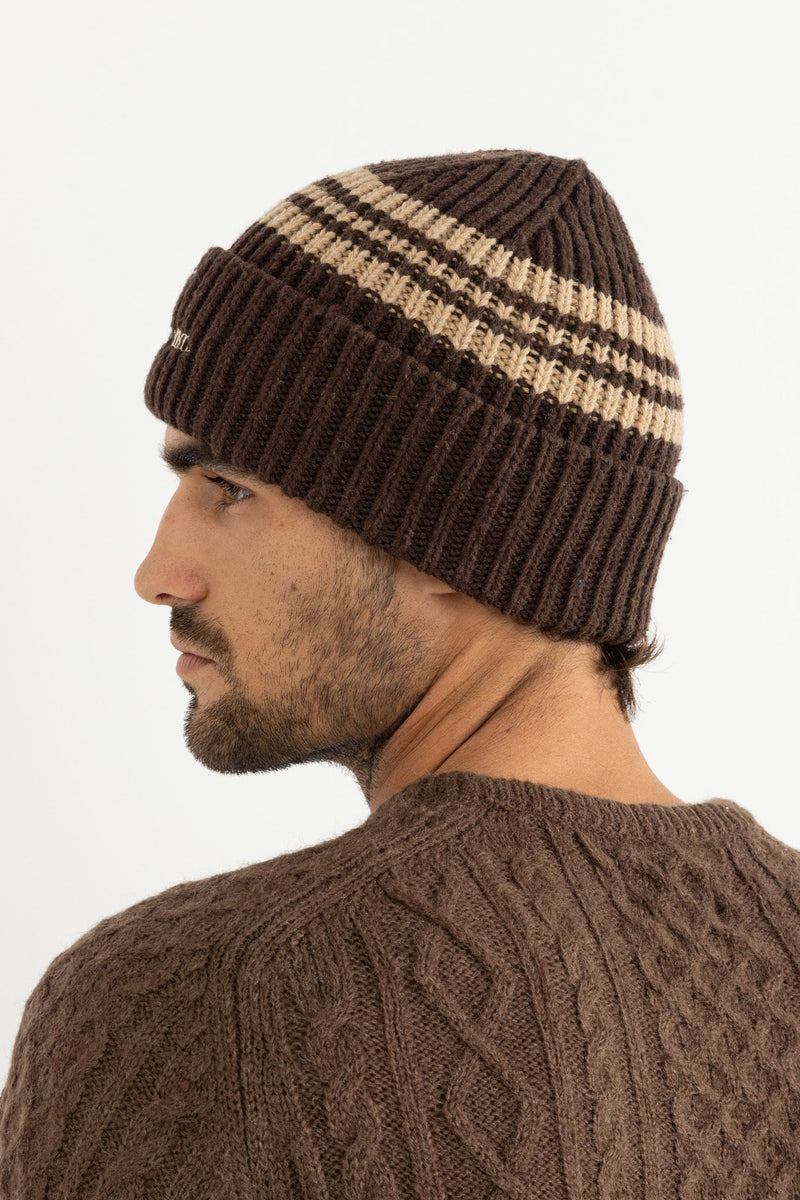Stripe Beanie Cedar