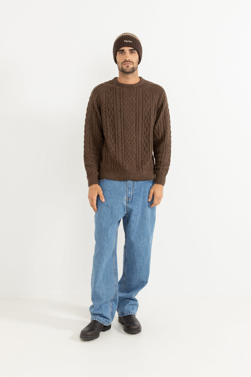 Stripe Beanie Cedar
