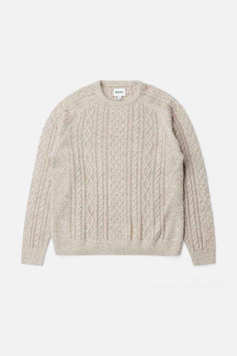 Mohair Fishermans Knit Oatmeal
