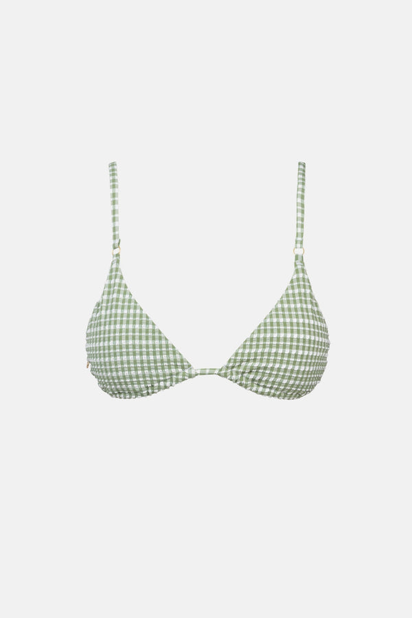 Lola Check Slide Tri Top