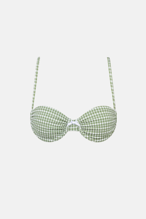 Lola Check Balconette Top