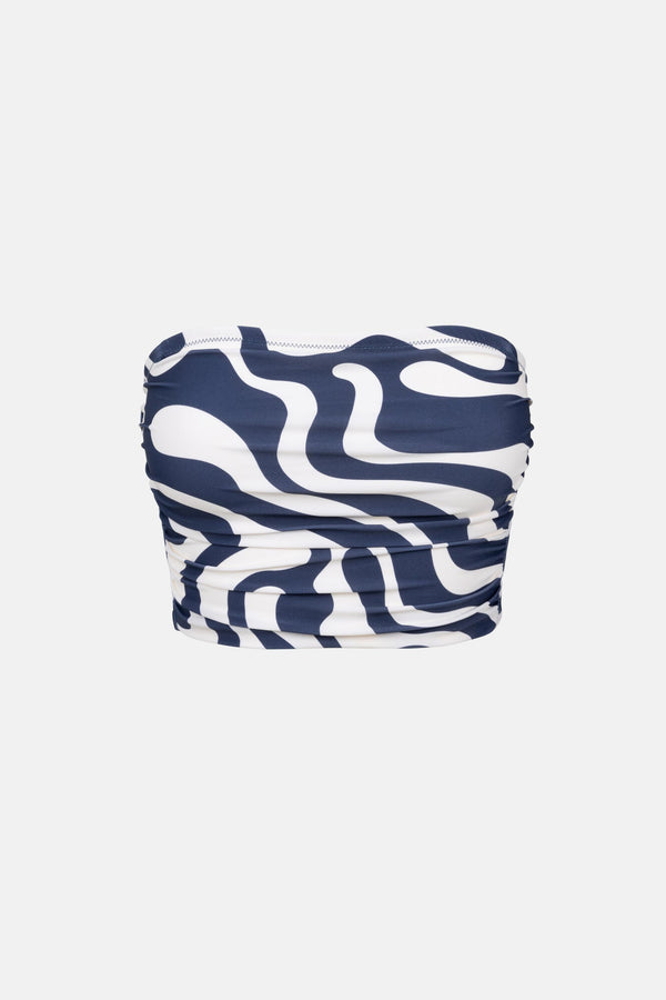 Waverly Scrunched Side Bandeau Tank Top