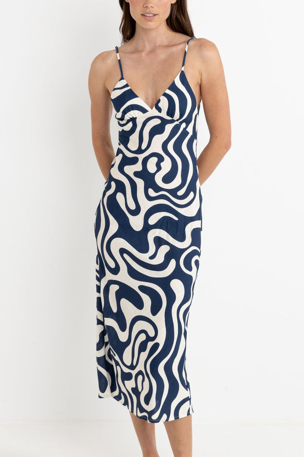 Waverly Bias Cut Midi Dress