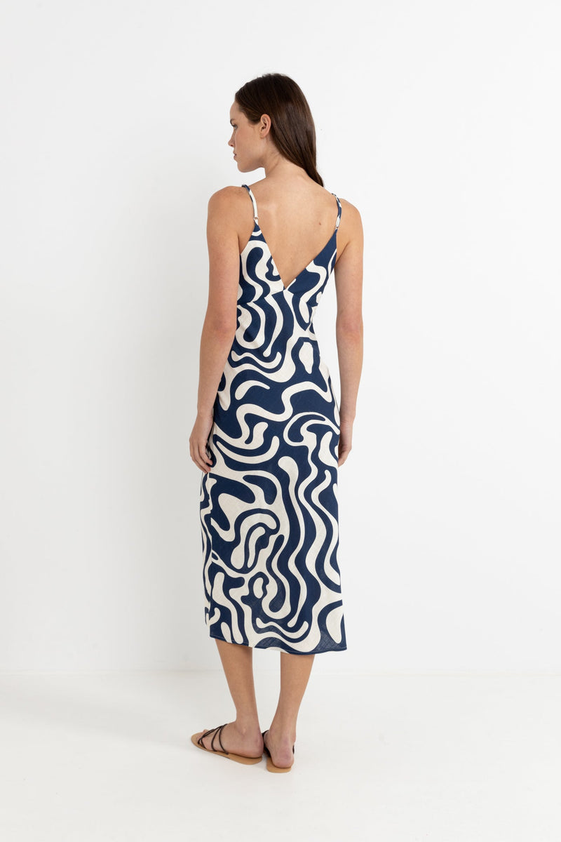 Waverly Bias Cut Midi Dress