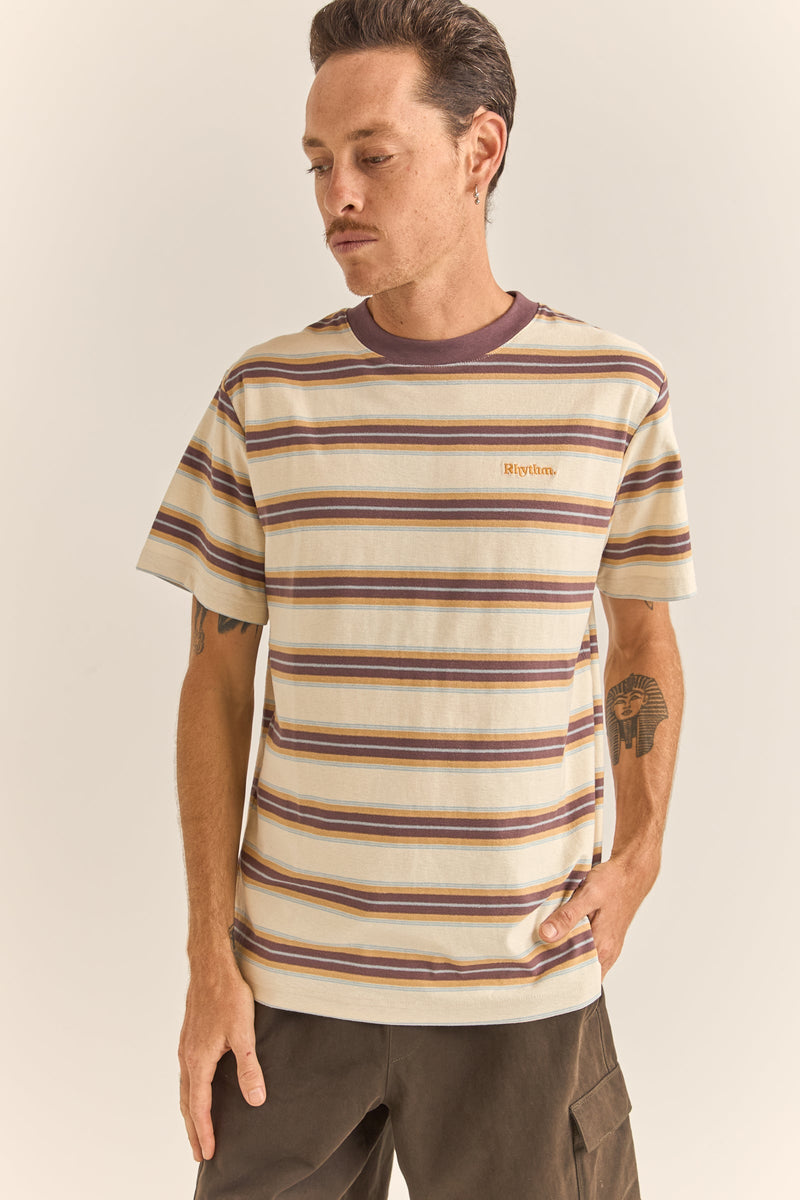 Everyday Stripe Ss T-Shirt Latte