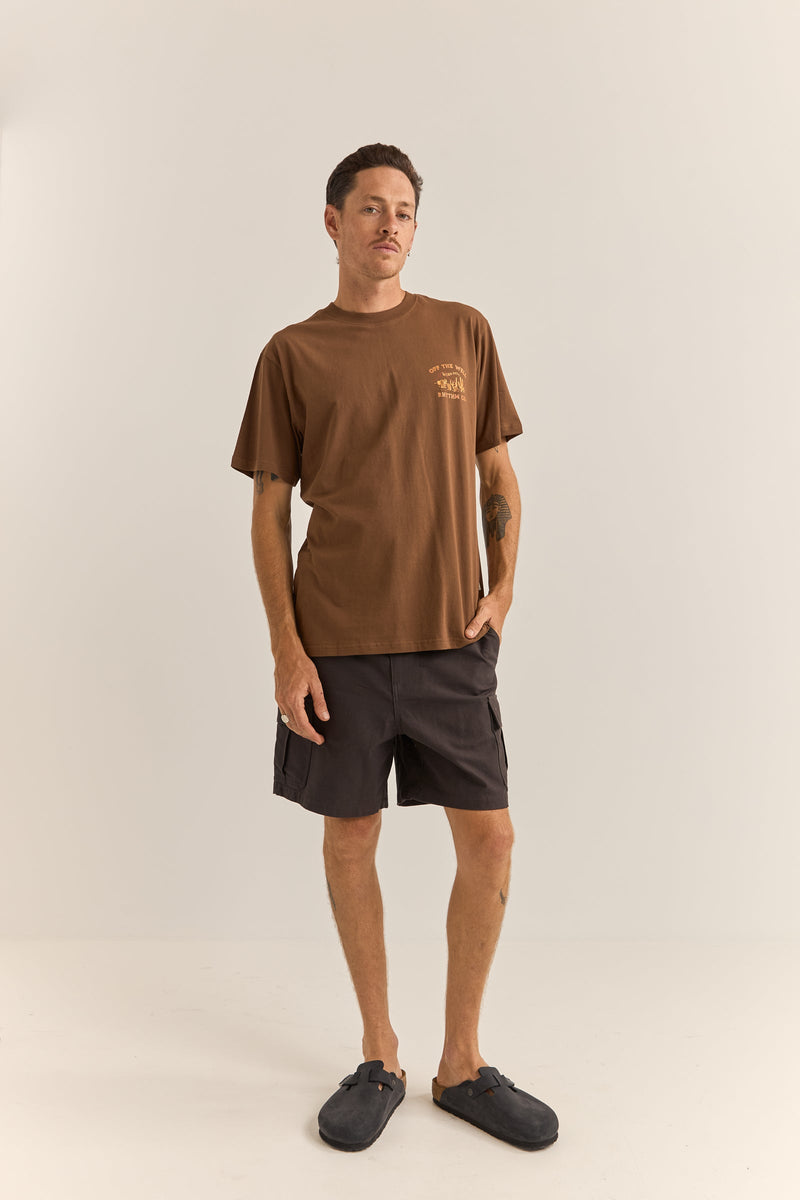 Worn Path Ss T-Shirt Chocolate