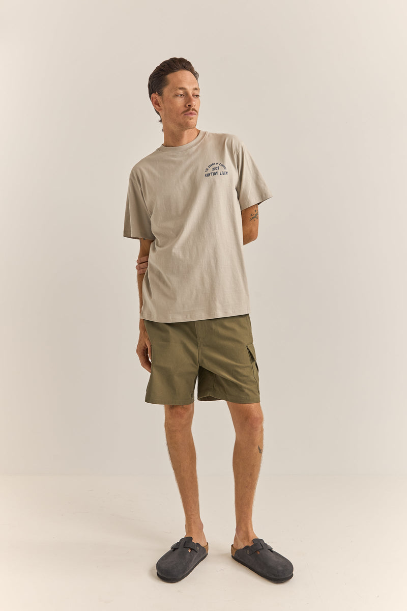 Down Under Slub Ss T-Shirt Stone