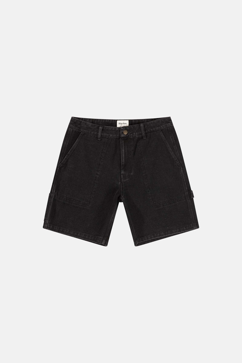 Carpenter Denim Short Worn Black