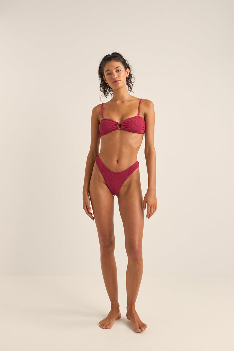 Isla Rib Skimpy Pant Sangria