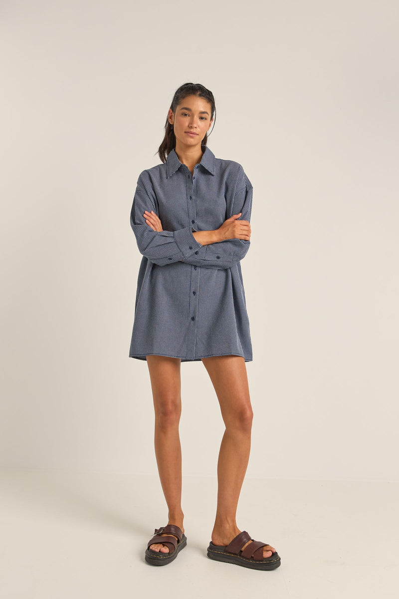 Shirt Dress Navy