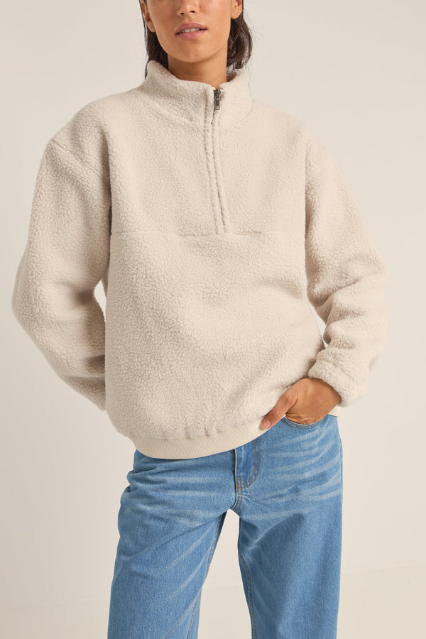 Sherpa 1-4 Fleece Cream