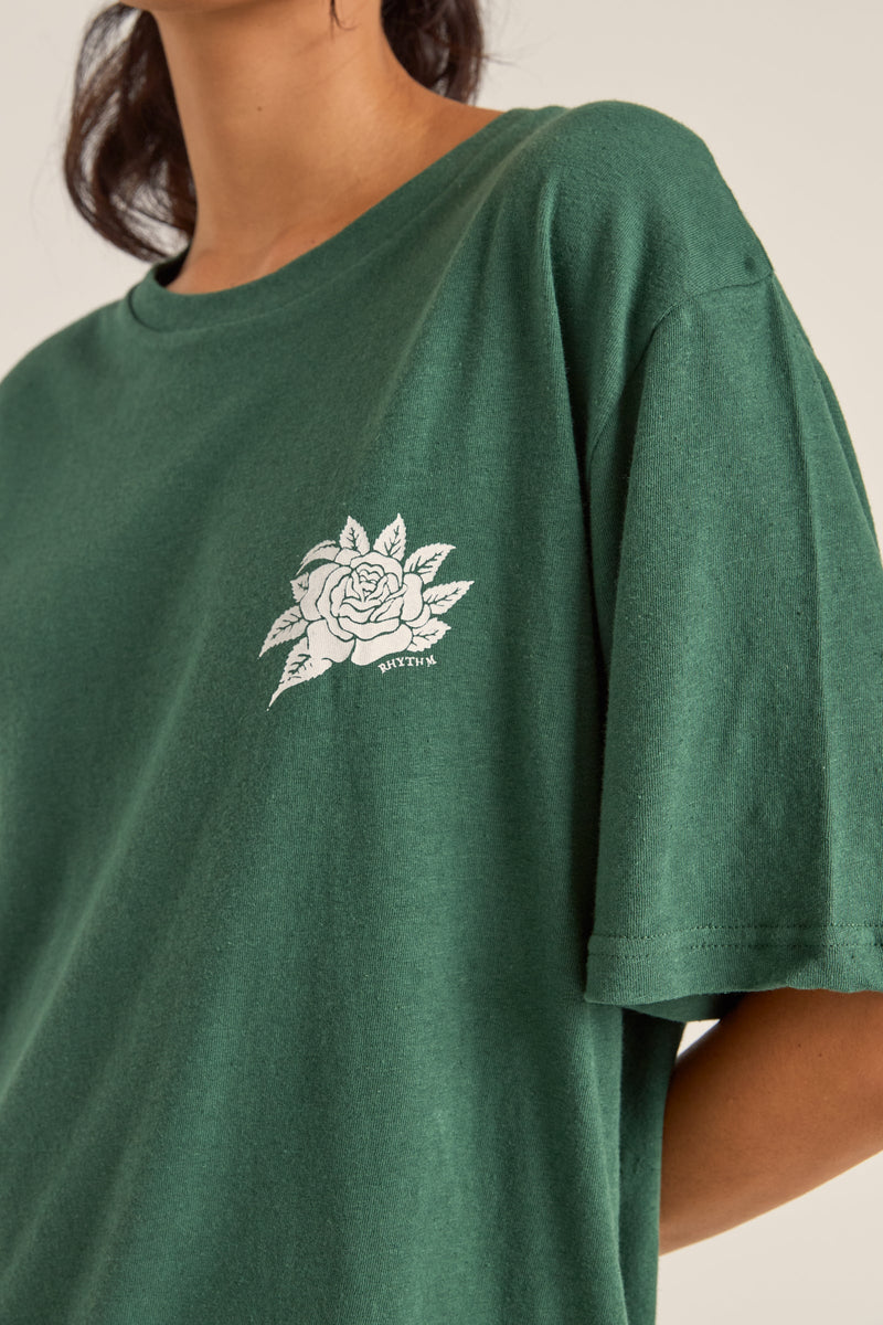 La Rosa Oversized T-Shirt Green