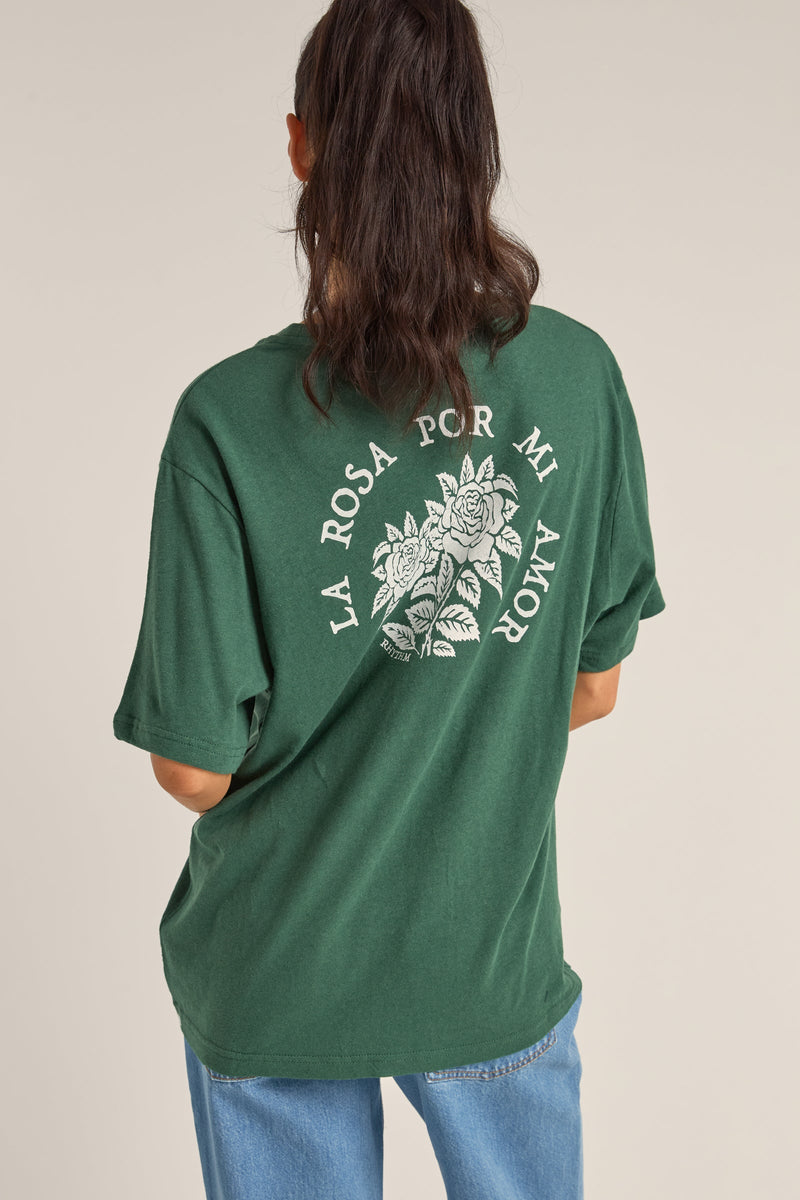 La Rosa Oversized T-Shirt Green