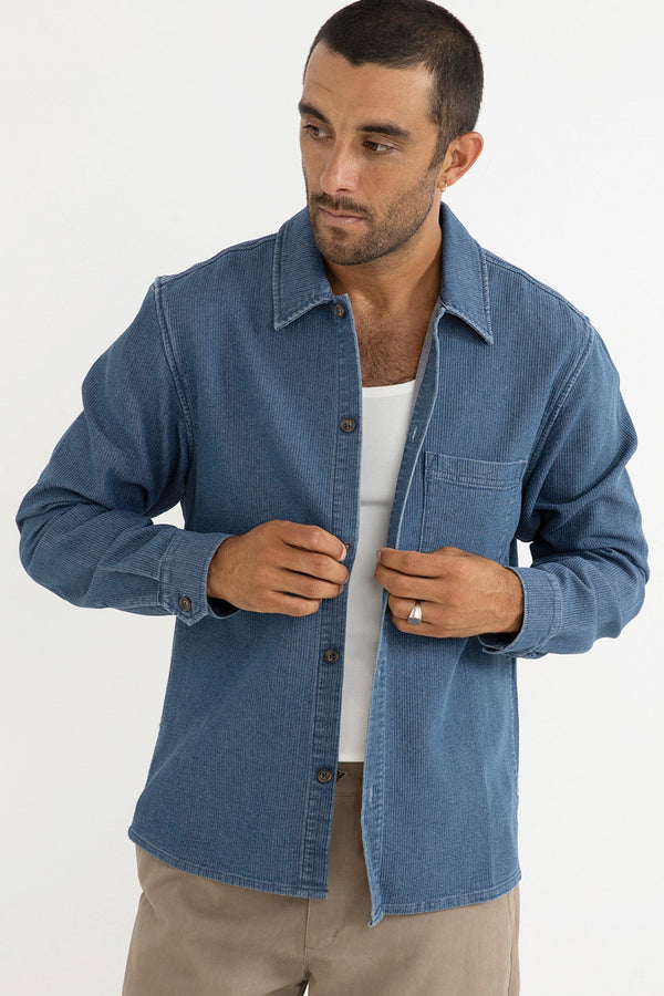 Textured Wale Ls Shirt
