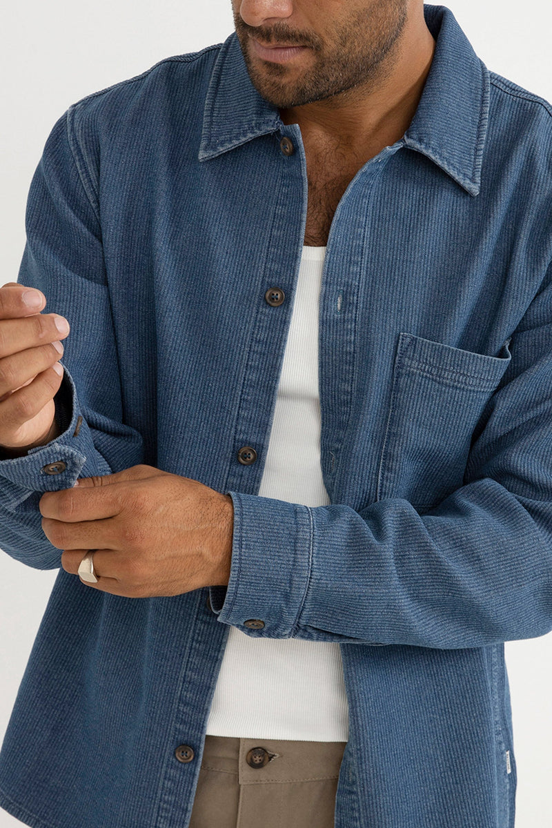 Textured Wale Ls Shirt