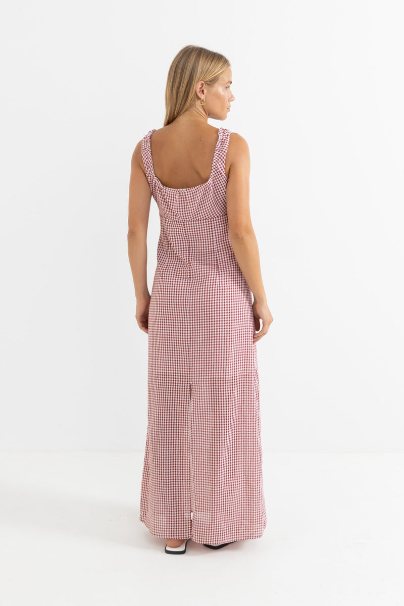 Lola Check Maxi Dress