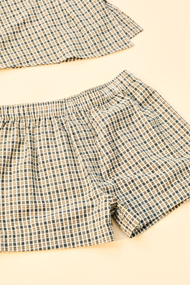Lottie Check Short Brown