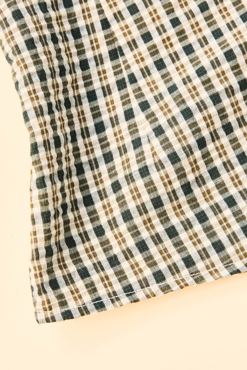 Lottie Check Top Brown