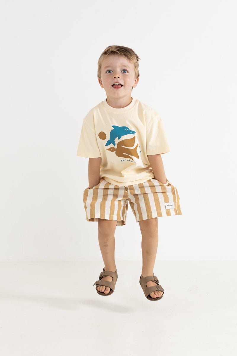 Kids Peace SS T-Shirt Natural White