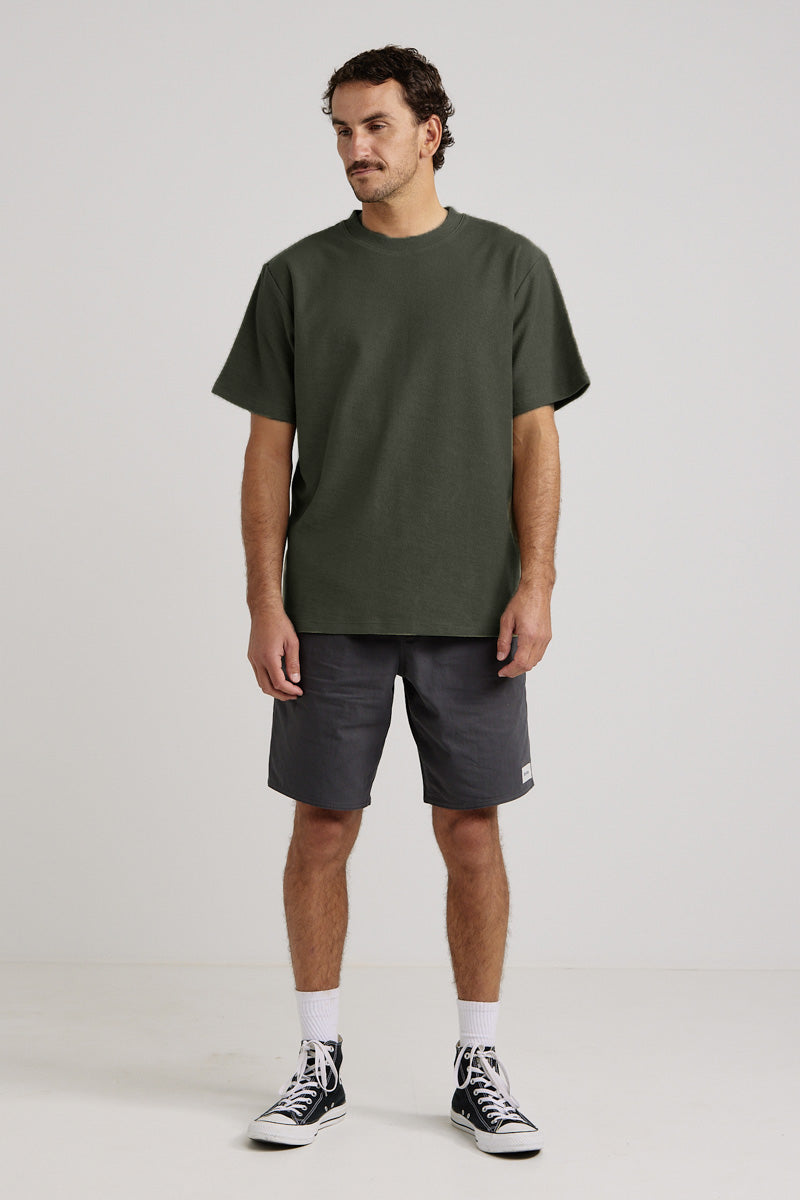 Vintage Terry Ss T-Shirt Olive