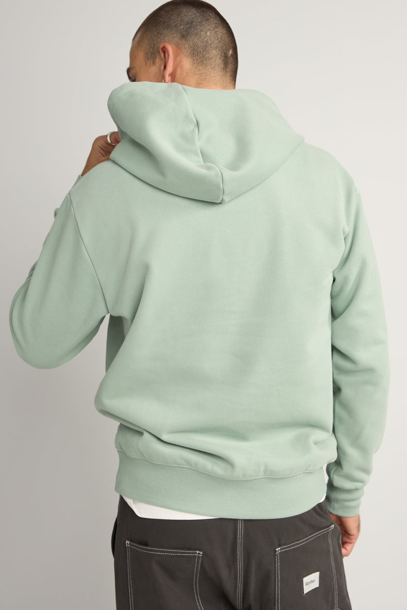 Contrast Stitch Hood Sky