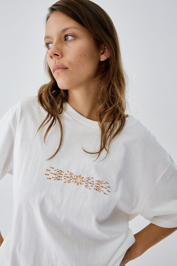 Radiant Oversized T-Shirt Vintage White