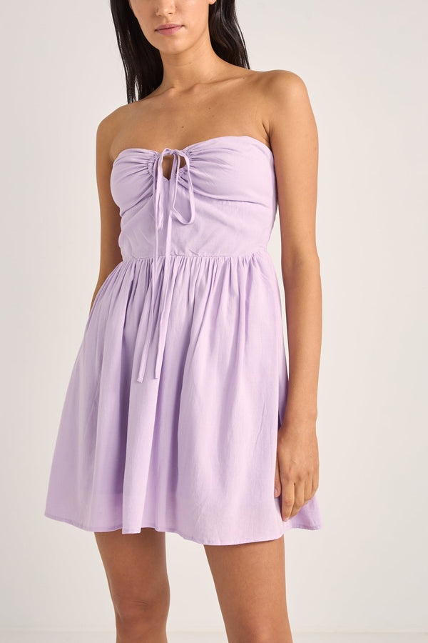 Haven Halter Mini Dress Lilac