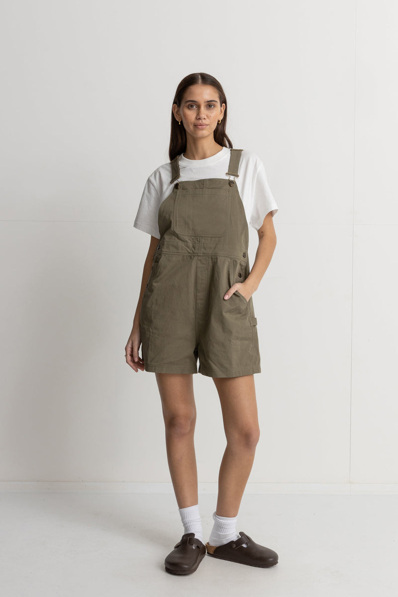 Lowkey Short Overall Olive